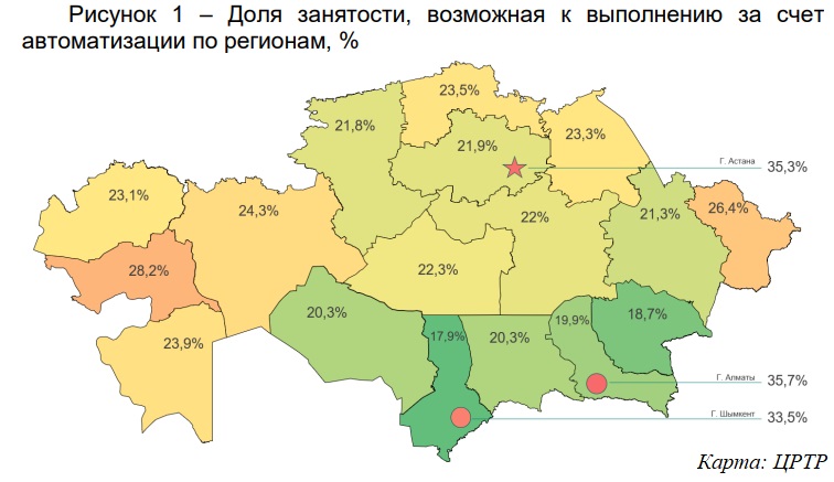 Возможность автоматизации по регионам