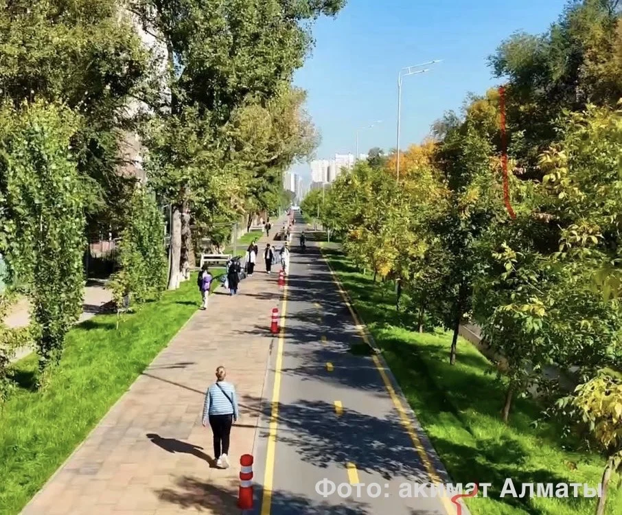 В Алматы завершили масштабное обновление на одной из улиц